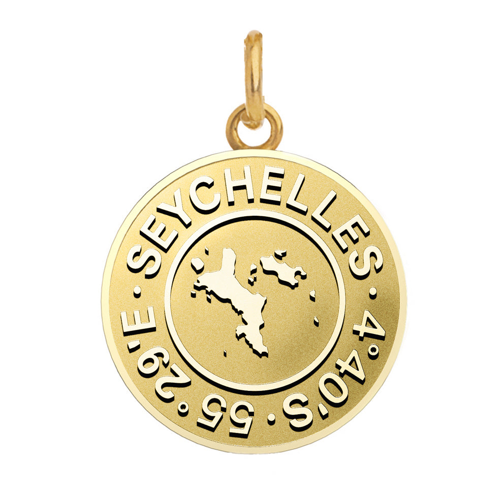 Gold Coin Pendant`Seychelles