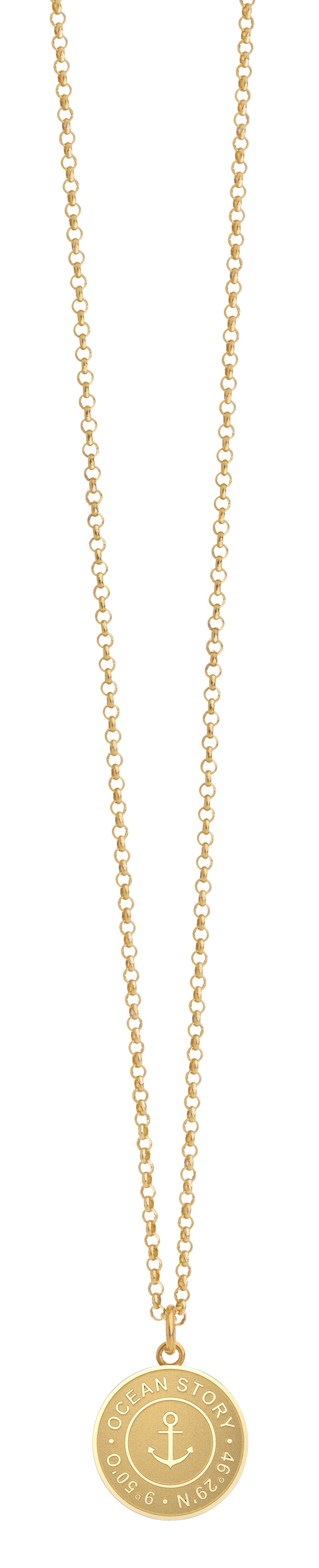 Gold Coin Necklace `St. Moritz