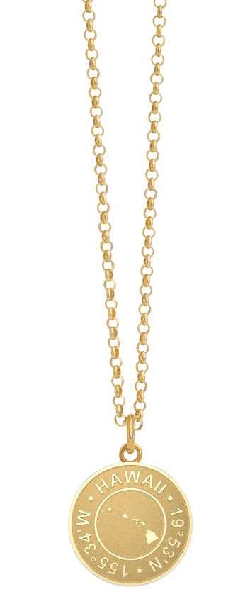 Gold Coin Necklace Hawaii