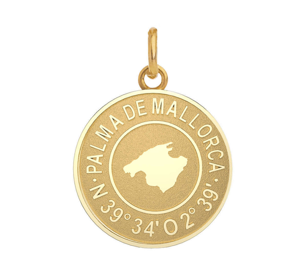 Gold Coin Pendant `Palma de Mallorca