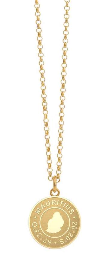 Gold Coin Necklace Mauritius