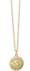 Gold Coin Necklace `Seychelles