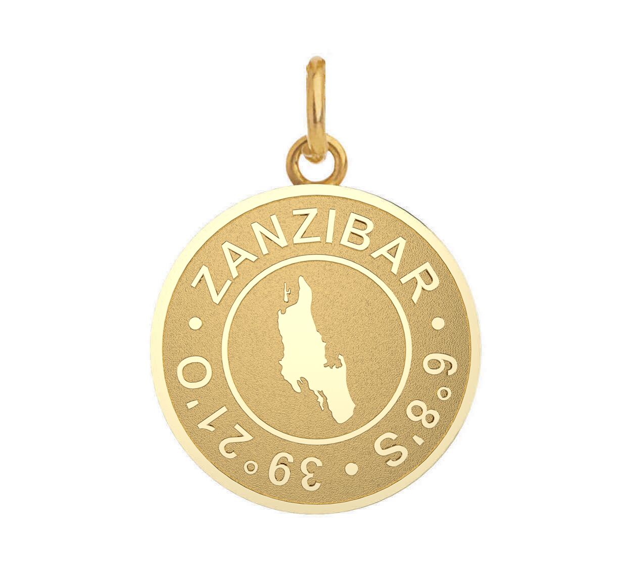 Gold Coin Pendant `Zanzibar
